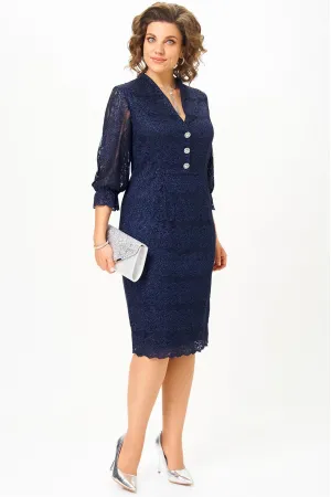 Платье Mira Fashion 5572 темно-синий Платье Mira Fashion 5572 темно-синий