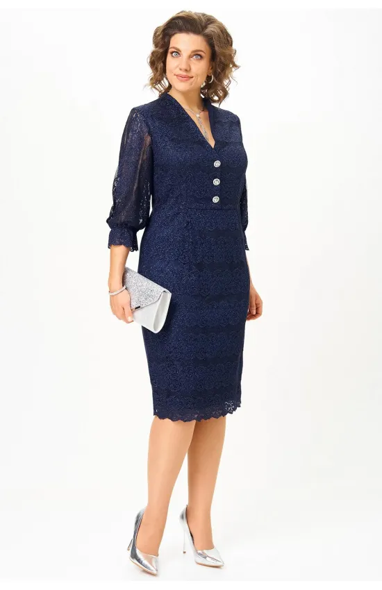 Платье Mira Fashion 5572 темно-синий