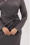 Платье Mislana 1231 серый Платье Mislana 1231 серый