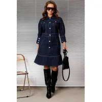 Платье Invite 4103 темный джинс