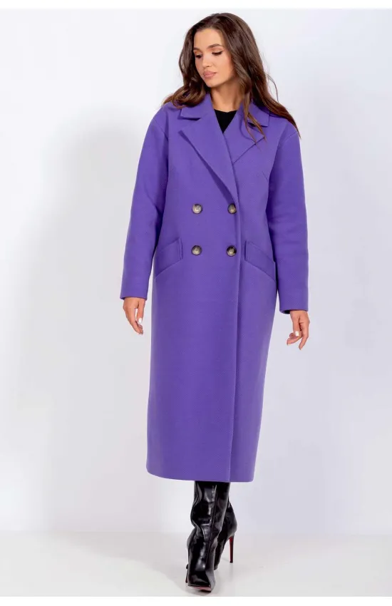 Пальто Mislana 855-1 фиолет