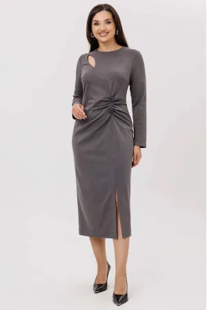 Платье Mislana 1231 серый