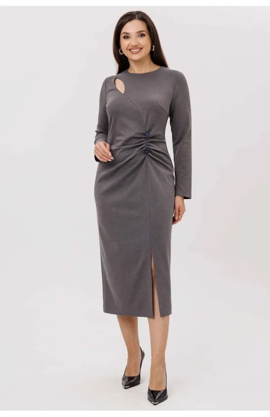 Платье Mislana 1231 серый Платье Mislana 1231 серый