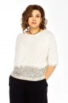 Блузка Ольга Стиль Л436 белое молоко