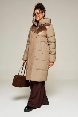 Пальто Beautiful & Free 8011 капучино капучино