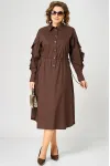 Платье Eva Grant 7223 шоколад
