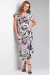 Платье Viola Style 01041-1 серый