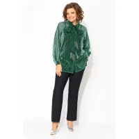 Блузка Лилиана 1496 изумруд