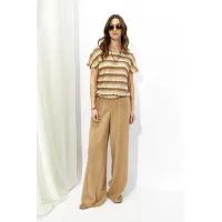 Майка Люше 4350 оттенки бежево-коричневый