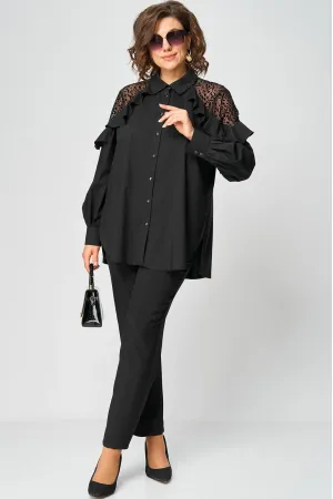 Блузка Eva Grant 7174-1 черный