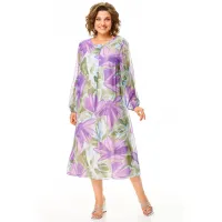 Платье Карина Делюкс М-1374 мультиколор