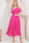 Платье Amori 9745 фуксия 164