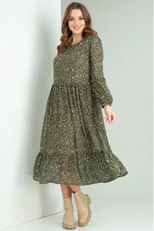 Платье Rishelie 874 хаки