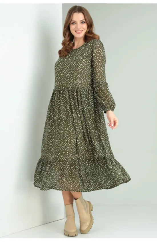 Платье Rishelie 874 хаки