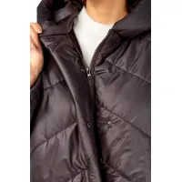 Пальто Диамант 2115 горький шоколад