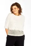 Блузка Ольга Стиль Л436 белое молоко