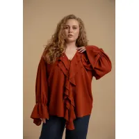 Блузка Deesses 6458 кирпичный
