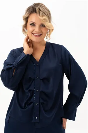 Блузка Algranda 4113-8-с Синий