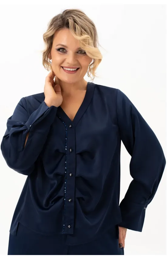 Блузка Algranda 4113-8-с Синий