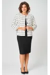 Пиджак Белэльстиль 861-259 бело-черный