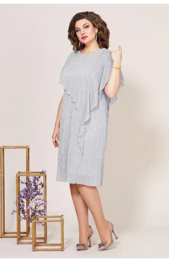 Платье Mira Fashion 5258-3 серебро