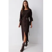 Платье Люше 4212 коричневый