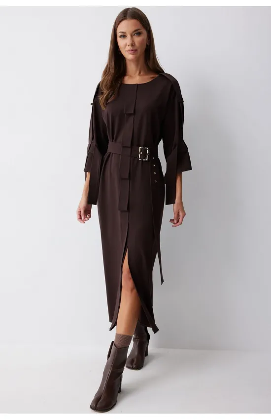Платье Люше 4212 коричневый