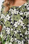 Платье Your Size 2255/170 Цветочный принт на черном