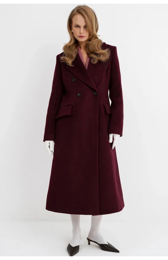 Пальто Pirs 5780 бургунди