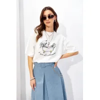 Майка Люше 4341 молоко +цвет