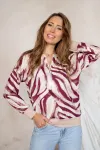 Кофта Nika.pl 0304601 Hajdan-46 Зебра бордо