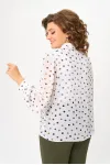 Блузка Дали 7011.1 белый в горох