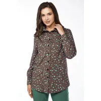 Блузка Lucky Fox 20303 камешки: кофе с молоком