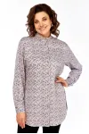 Рубашки Avenue 0347 серый, дизайн цветочек Рубашки Avenue 0347 серый, дизайн цветочек