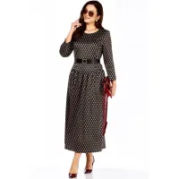 Платье Taita Plus 2526-2 т.шоколад + беж