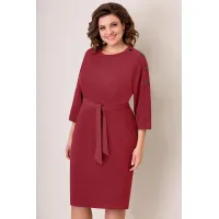 Платье Volna 1264 бруснично-красный