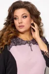 Платье Fita 1232 черно-розовый