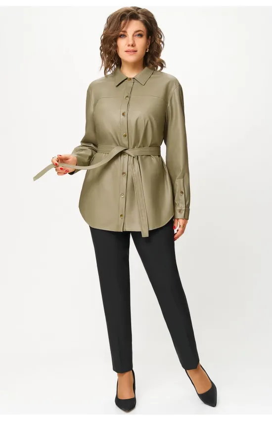 Блузка Дали 7049 светлая олива