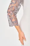 Платье Mira Fashion 5654 молочный+кружево