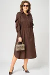 Платье Eva Grant 7223 шоколад