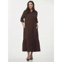 Платье Your Size 2274/170 Шоколадно-коричневый