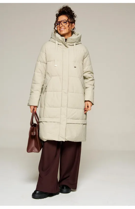 Пальто Beautiful & Free 8022 фисташка