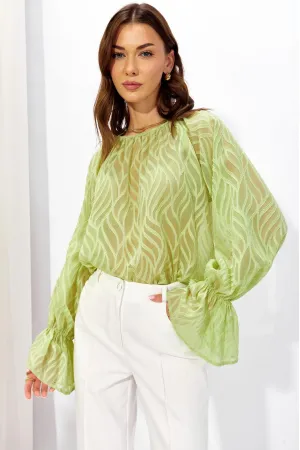 Блузка Люше 4324 салатовый