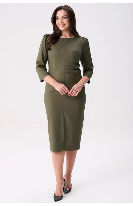 Платье Rishelie 1008 тёмно-оливковый