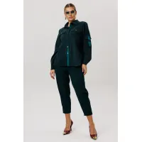 Рубашки Anelli 1746 Зеленый корд