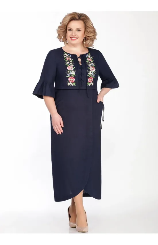 Платье Lakona 1285 синий Платье Lakona 1285 синий