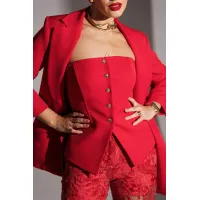 Блузка Мода-Юрс 25-2952 красный