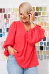 Блузка Anastasia 1048-1 коралловый