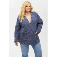 Пиджак Your Size 2267/170 Синий с добавлением бежевых нитей