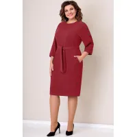 Платье Volna 1264 бруснично-красный Платье Volna 1264 бруснично-красный